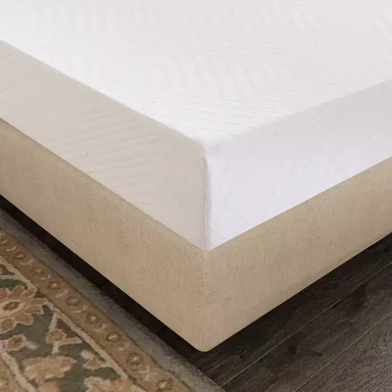 Matelas en mousse à mémoire de forme au thé vert, fermeté moyenne