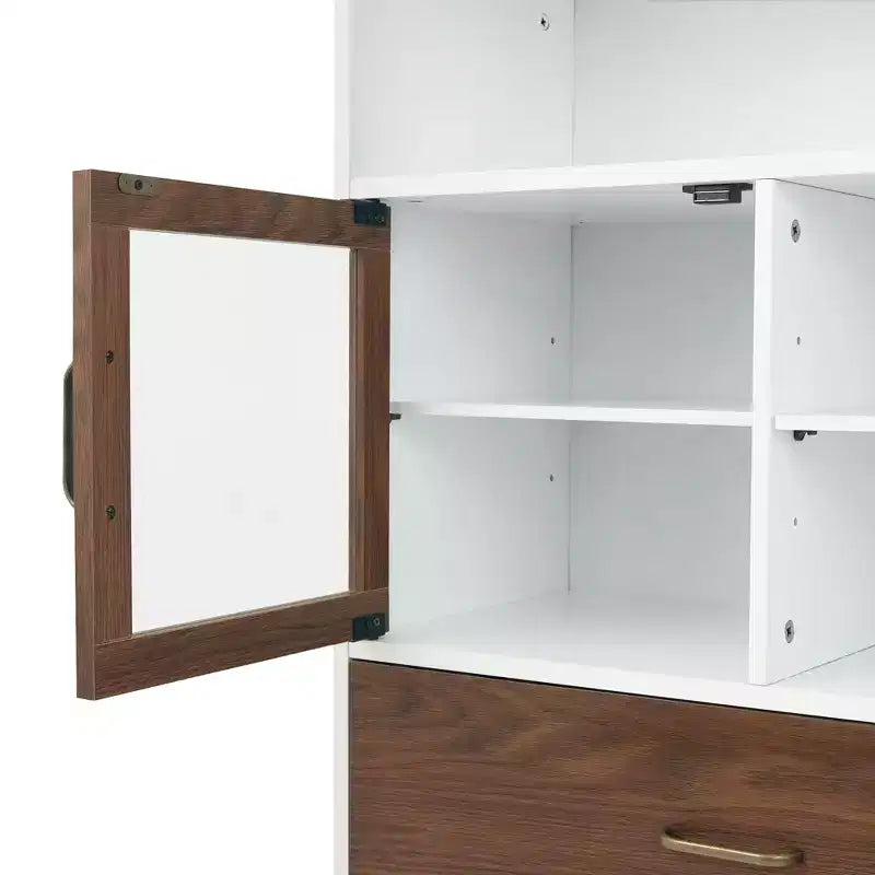 Meuble bas à porte unique et tiroir