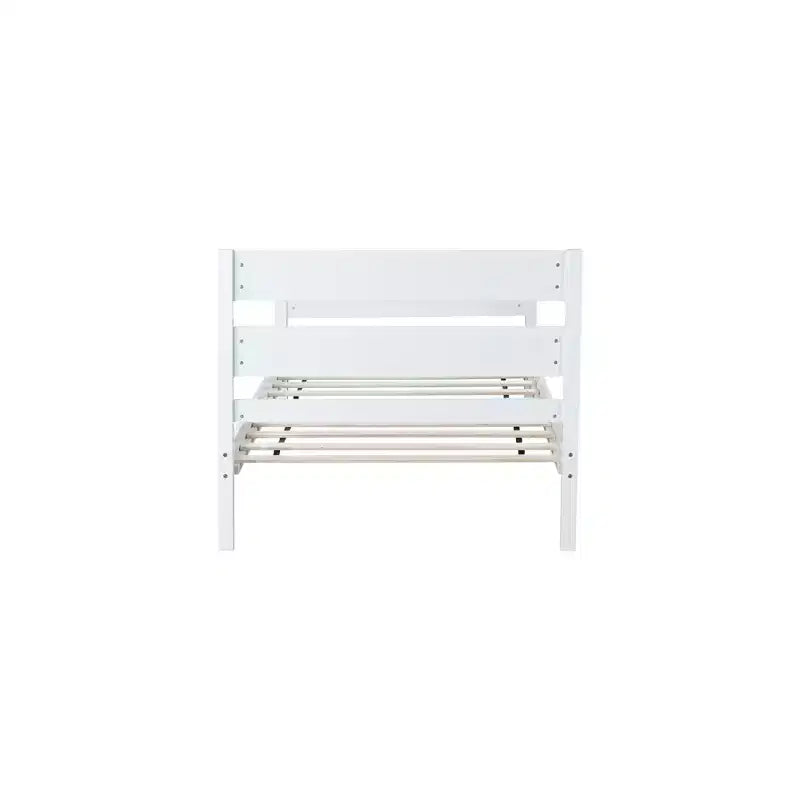 Lit de rangement simple avec tête de lit en bois d'hévéa massif