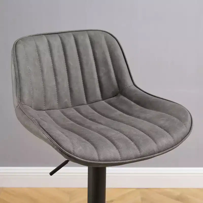 Tabouret de bar pivotant et réglable en hauteur en similicuir