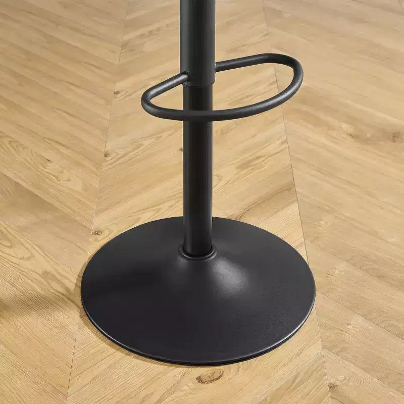 Tabouret de bar pivotant et réglable en hauteur en similicuir