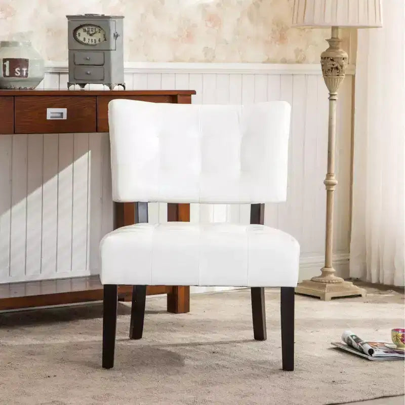 Okak Modern Accent Chair, Movile Boucle Tufted Accent Chair with Oversized Seating for Living Room Bedroom Apartment