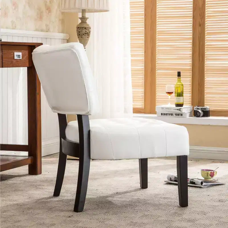 Fauteuil d'appoint moderne, fauteuil d'appoint capitonné avec assise surdimensionnée