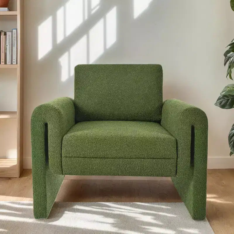 Fauteuils d'appoint Fauteuil d'appoint moderne rembourré en bouclette