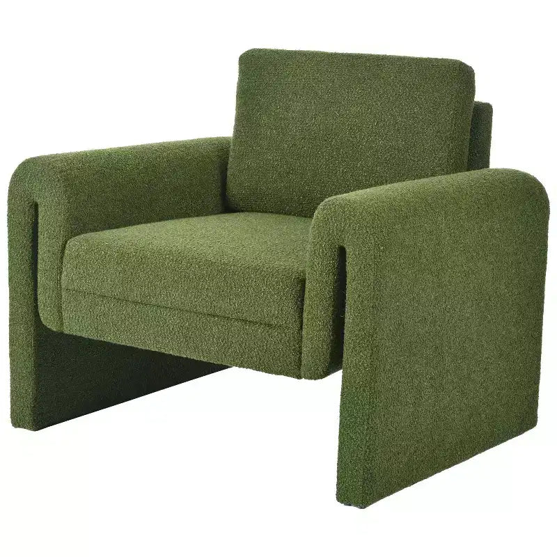 Fauteuils d'appoint Fauteuil d'appoint moderne rembourré en bouclette