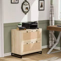 Karl Home 2-Drawer Beige MDF 29.53in. W Lateral File Cabinet
