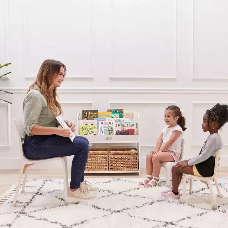 Chaise empilable en bois courbé, hauteur d'assise 40,64 cm