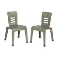 ECR4Kids Stackable Bentwood Chair, 16in Seat Height, Montessori Furniture, 2-Pack