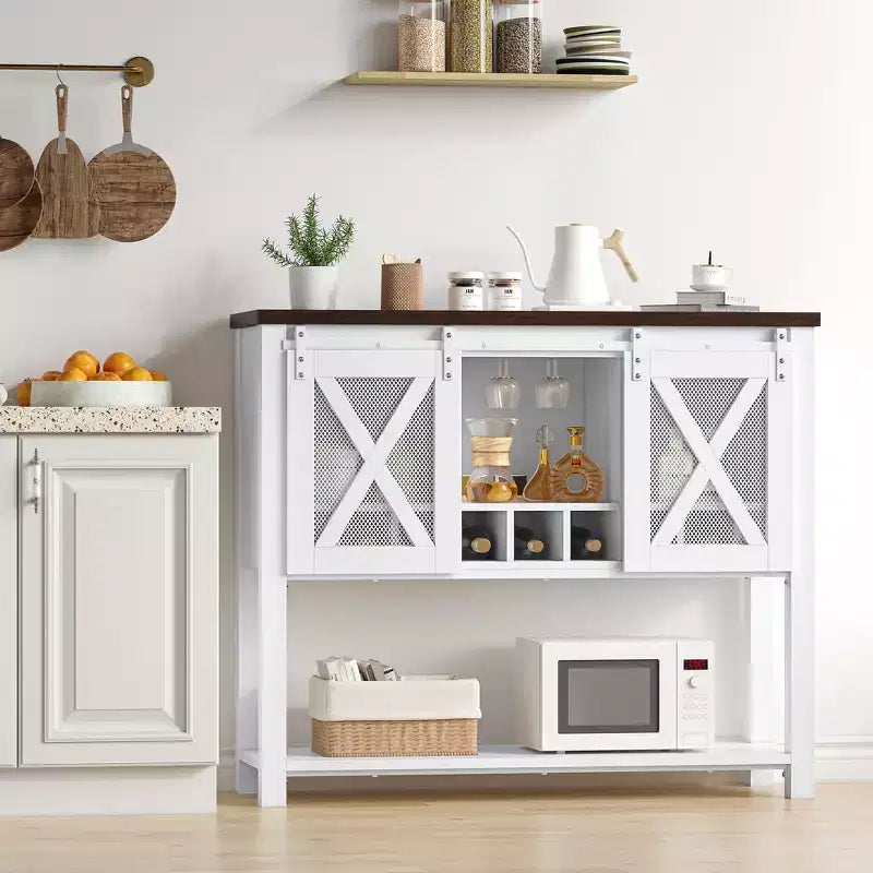 Bahut de ferme avec rangement, Table de bar à café