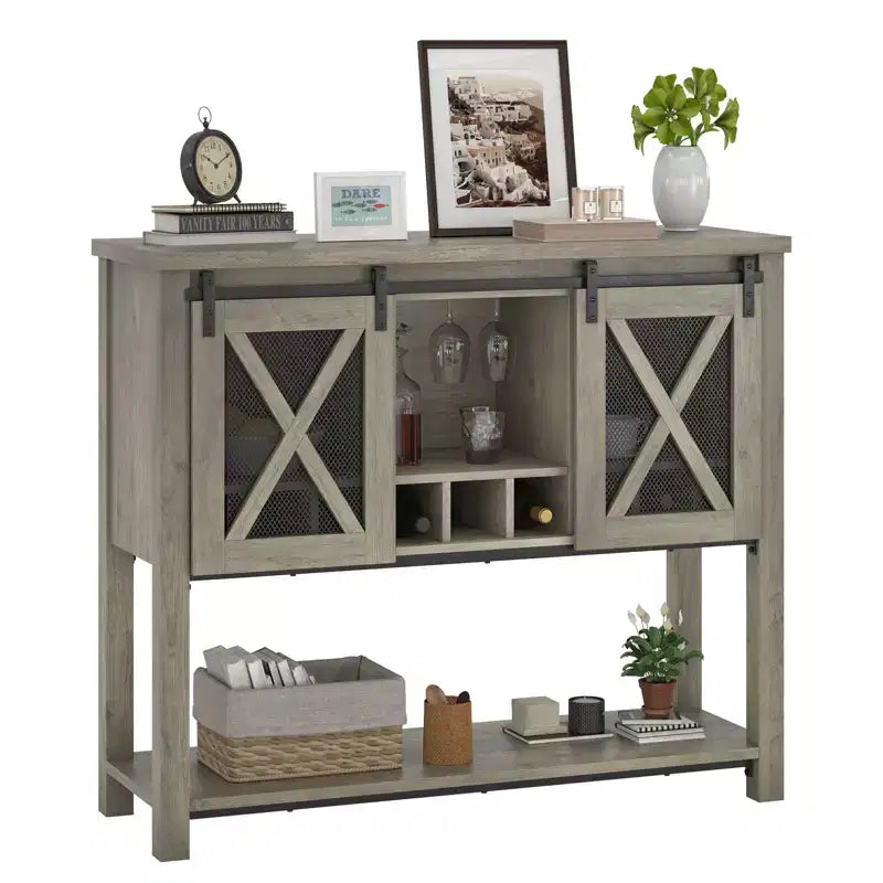 Bahut de ferme avec rangement, Table de bar à café