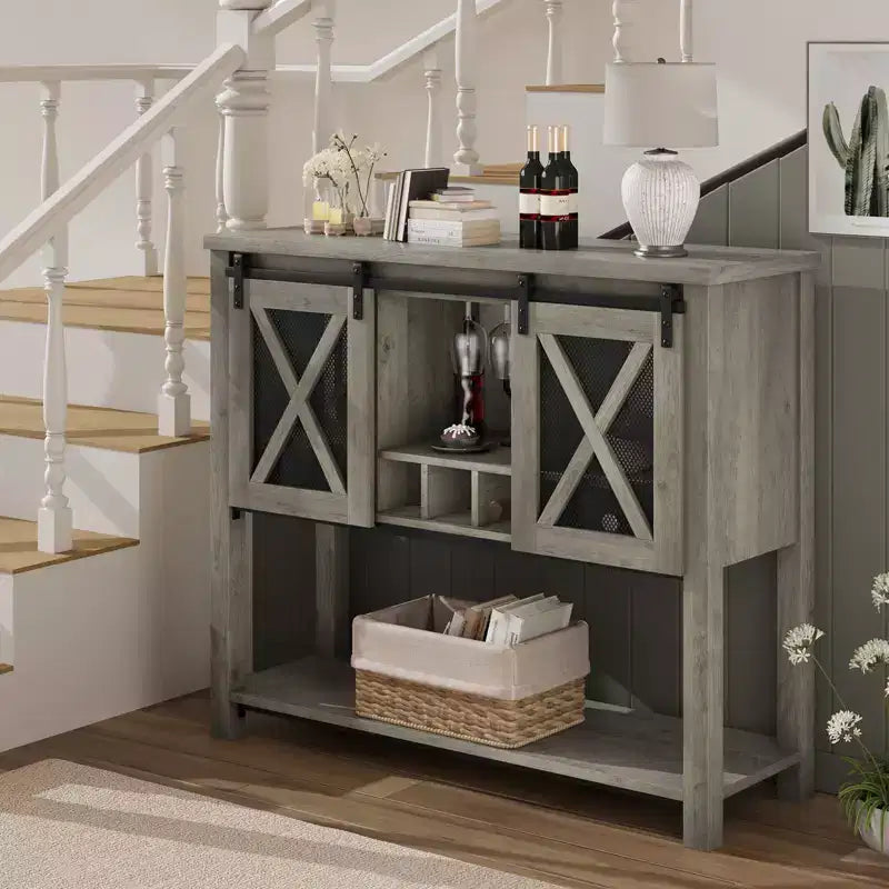 Bahut de ferme avec rangement, Table de bar à café