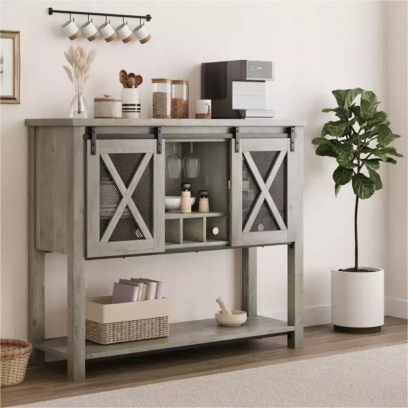 Bahut de ferme avec rangement, Table de bar à café
