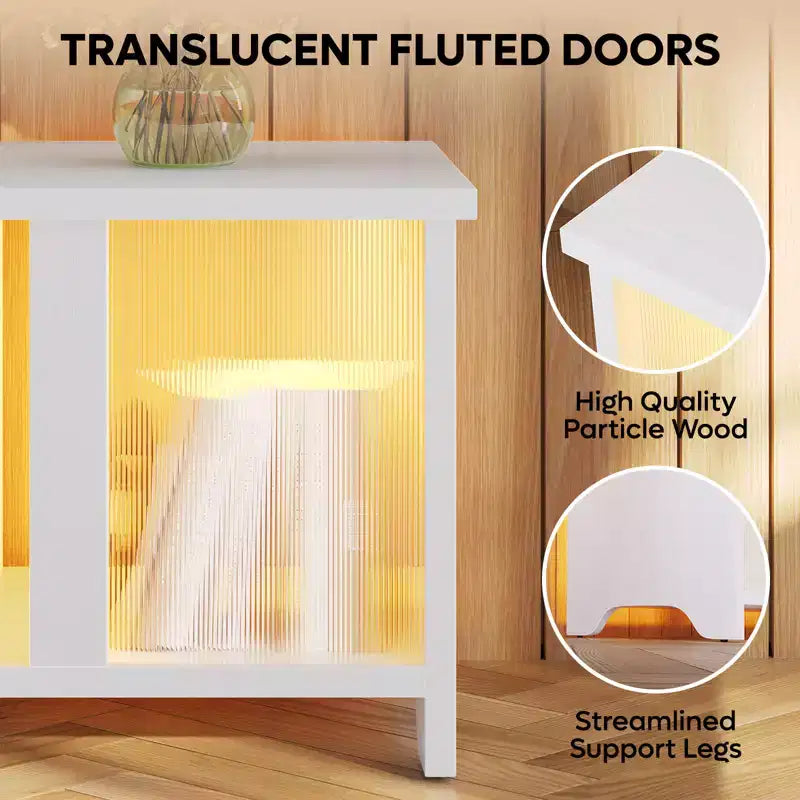Meuble TV LED pour téléviseurs jusqu'à 65'', meuble TV extensible côte à côte ou superposable