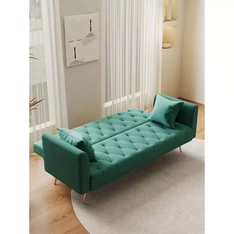 MAYEERTY Love Seat Velvet Sofa Comfortable for Living Room Bedroom Green