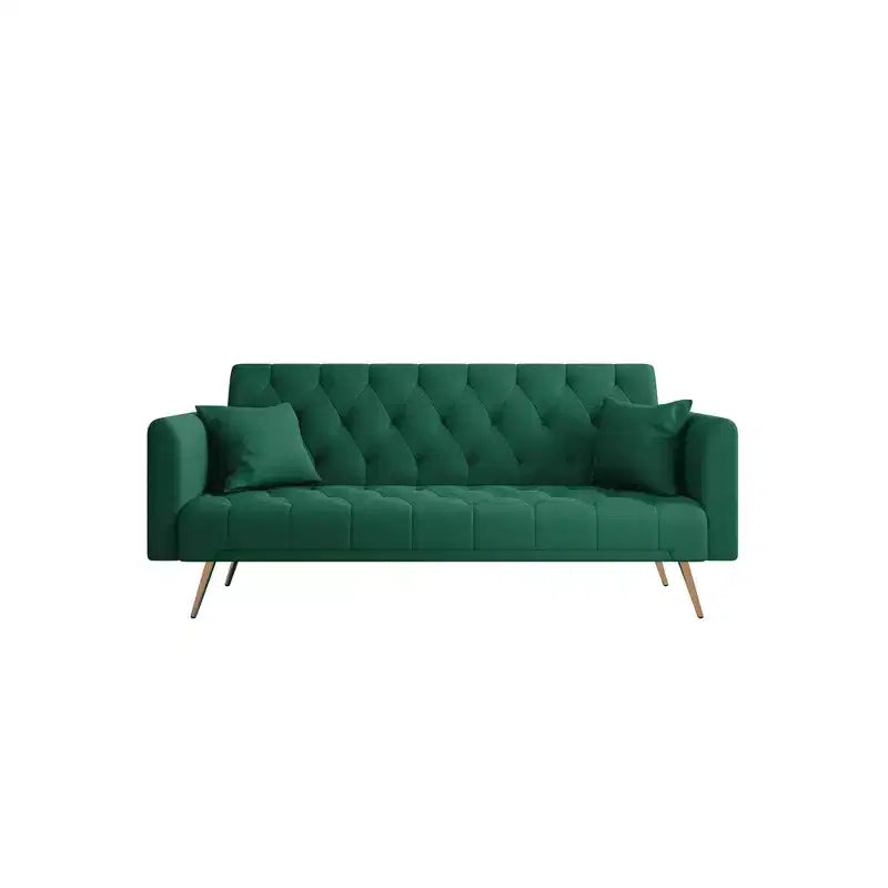 MAYEERTY Love Seat Velvet Sofa Comfortable for Living Room Bedroom Green