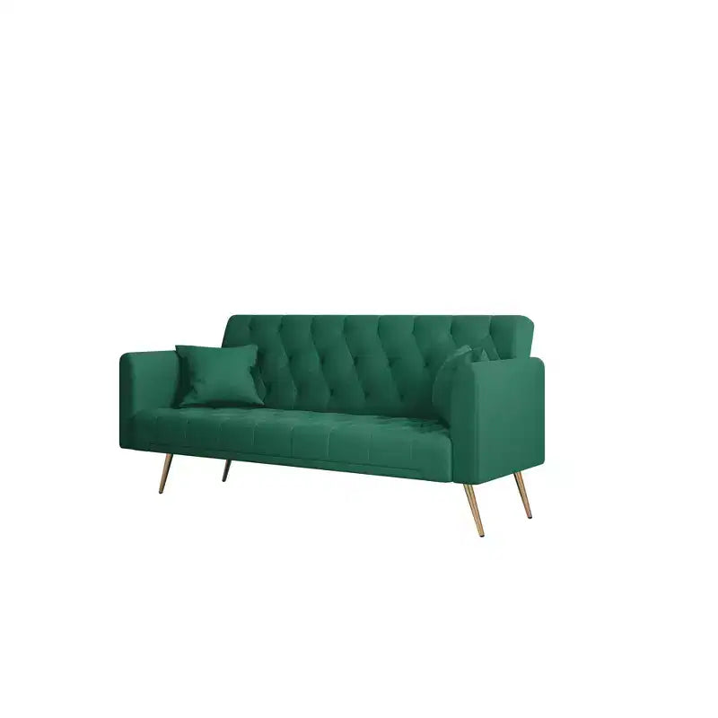 MAYEERTY Love Seat Velvet Sofa Comfortable for Living Room Bedroom Green