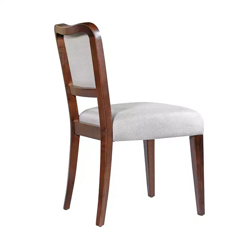 Set of 2 Traditional Upholstered Dining Chairs with Solid Wood Frame, Elegant Armless Chairs for Dining Room or Living Spaces-Panipeachy