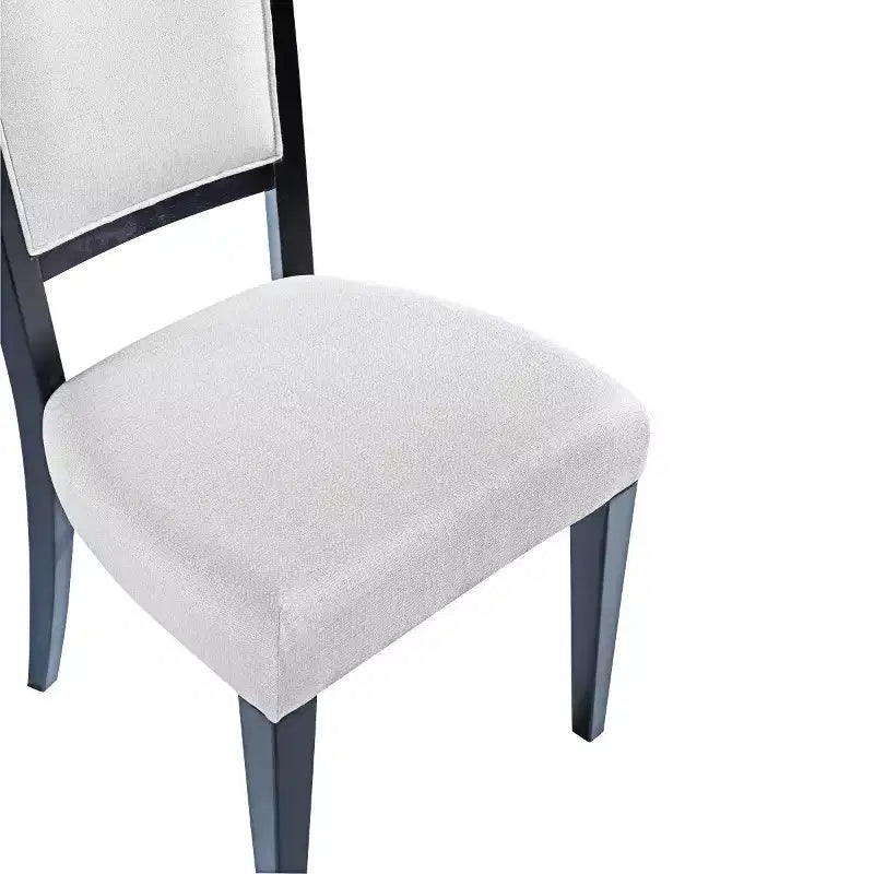 Set of 2 Traditional Upholstered Dining Chairs with Solid Wood Frame, Elegant Armless Chairs for Dining Room or Living Spaces-Panipeachy