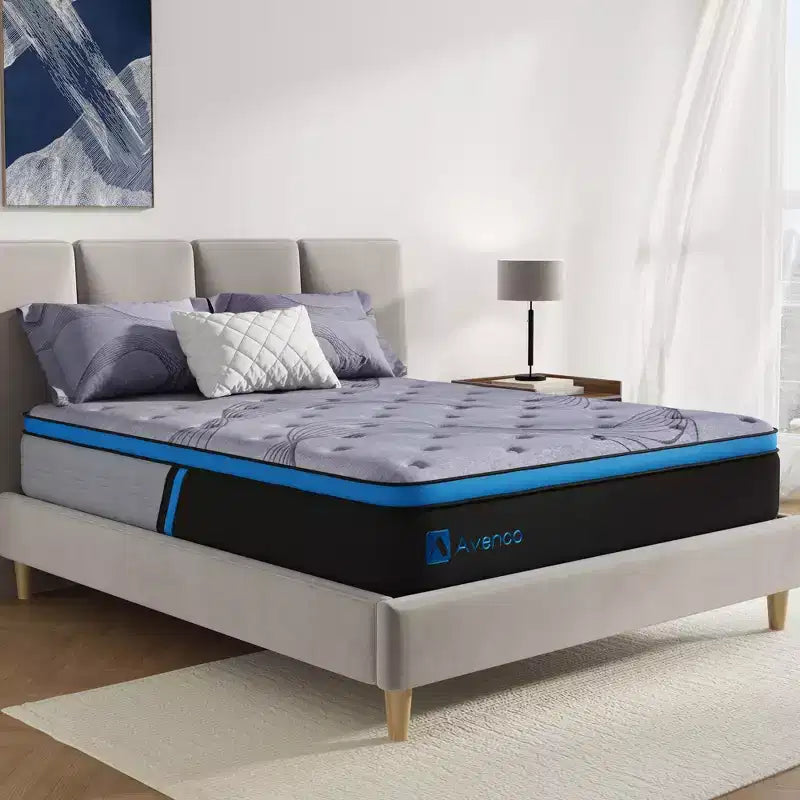 Matelas hybride mi-ferme en mousse à mémoire de forme et ressorts ensachés