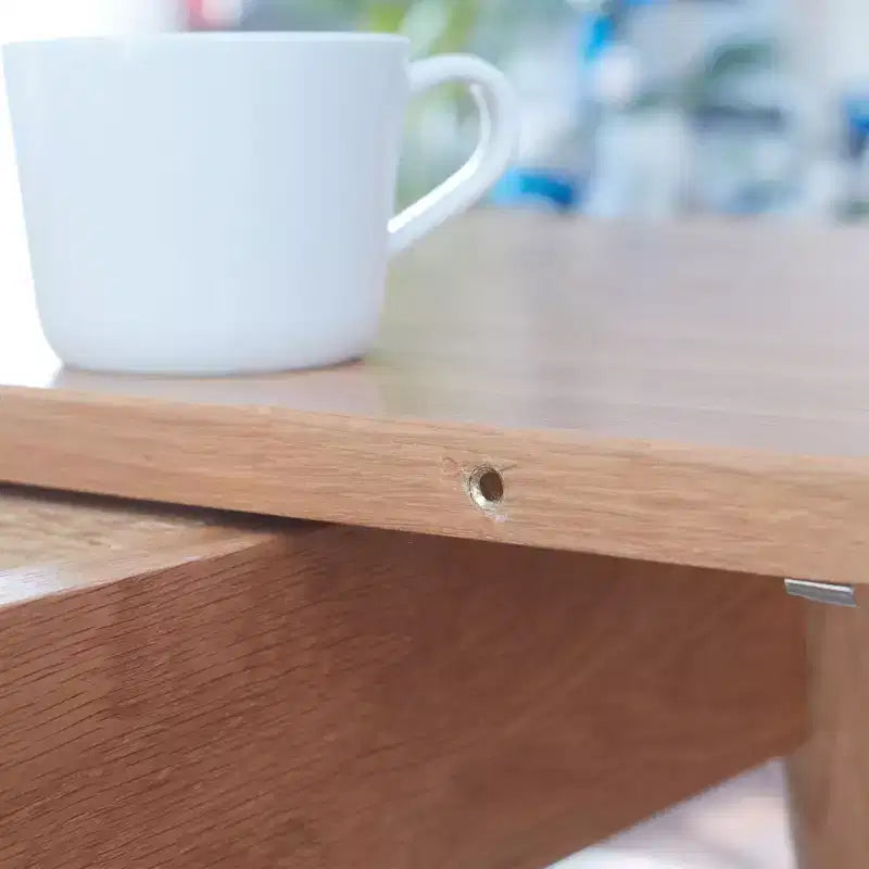 Table à manger extensible, Table en bois télescopique moderne pour 6 à 8 personnes