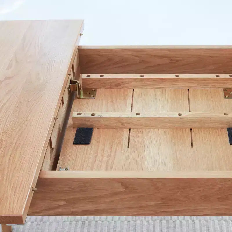 Table à manger extensible, Table en bois télescopique moderne pour 6 à 8 personnes