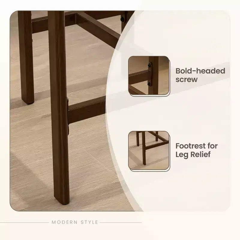 Chaises de salle à manger en bois Chaises de salle à manger modernes rembourrées en tissu