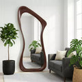 Dovelina 71H*31W Asymmetrical Full Length Mirror Decorative Leaning Mirror Modern Bathroom Mirror for Living Room Dining Room Entryway Bedroom