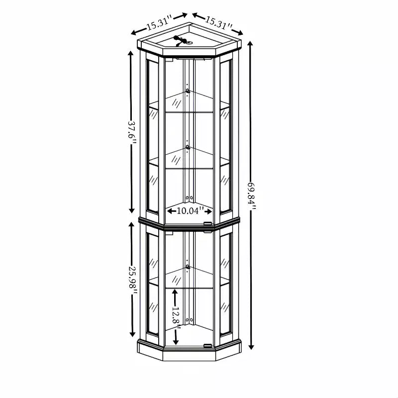 Meuble micro-ondes de cuisine avec placage, découpe micro-ondes, étagère réglable