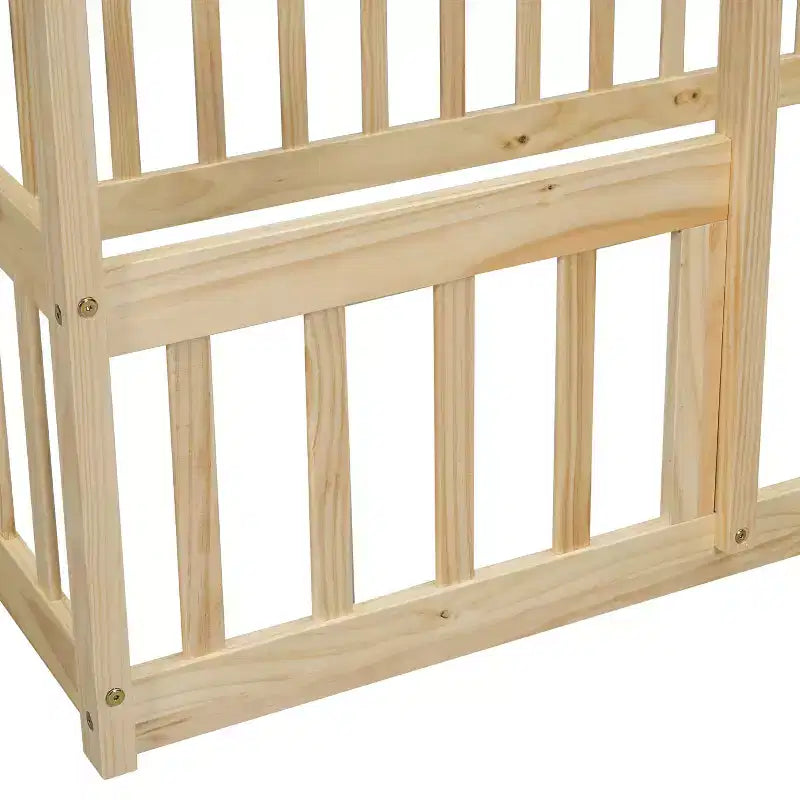 Cadre de lit jumeau rembourré en similicuir, design silencieux