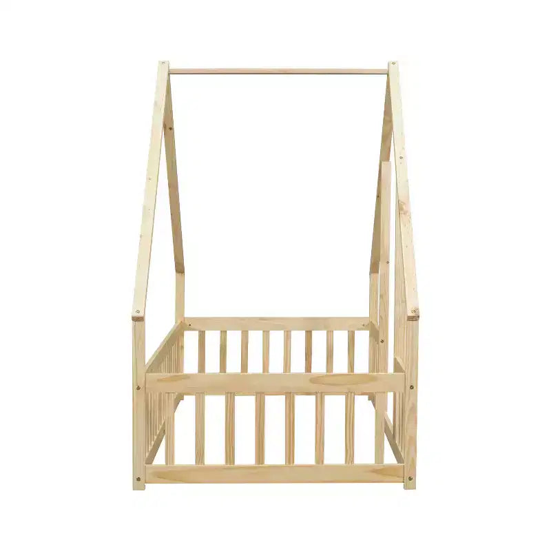 Cadre de lit jumeau rembourré en similicuir, design silencieux