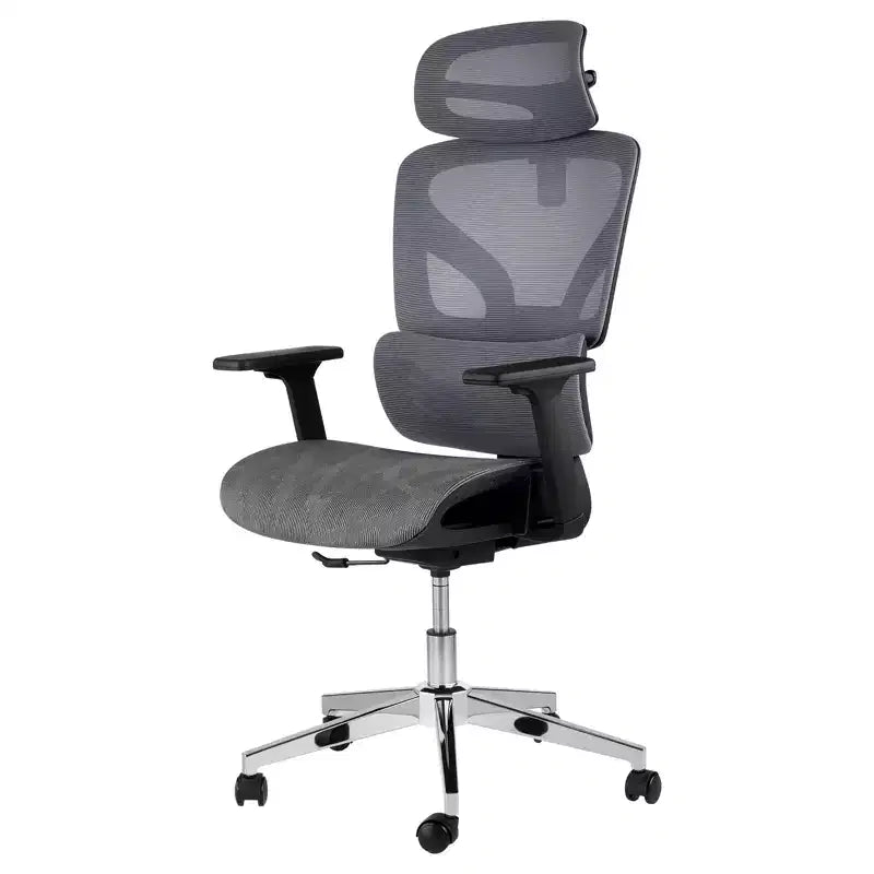 Fauteuil de bureau ergonomique en maille à dossier haut - Accoudoirs réglables 4D