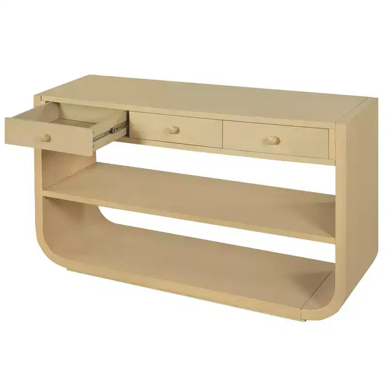 Table console courbée Table d'entrée Table d'appoint de canapé Présentoir