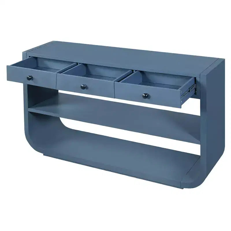 Table console courbée Table d'entrée Table d'appoint de canapé Présentoir