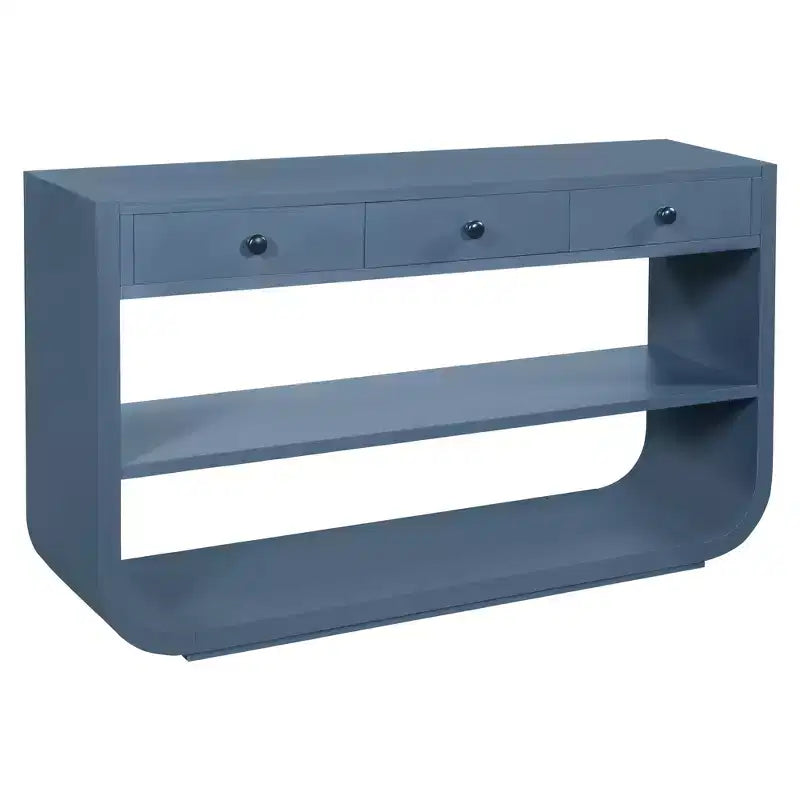 Table console courbée Table d'entrée Table d'appoint de canapé Présentoir