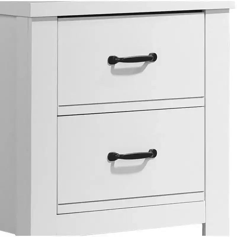 Table de chevet élégante et fonctionnelle à 2 tiroirs pour chambre à coucher ou salon