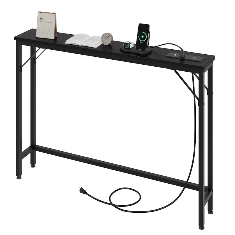 5.9 Narrow Sofa Table with Outlets