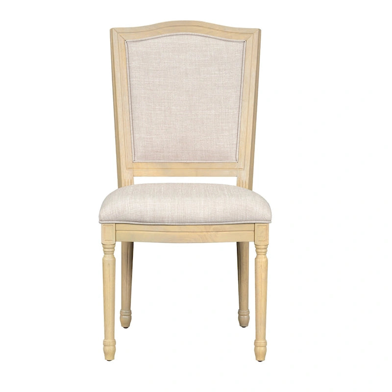 7 Pcs Dining Table Set, Solid Wood Table and Chairs Set with Extendable Dining Table, 2 Drawers and 6 Upholstered Chairs