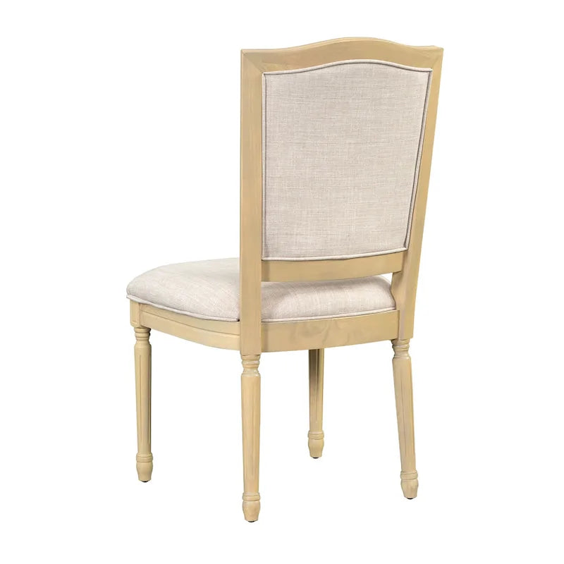 7 Pcs Dining Table Set, Solid Wood Table and Chairs Set with Extendable Dining Table, 2 Drawers and 6 Upholstered Chairs
