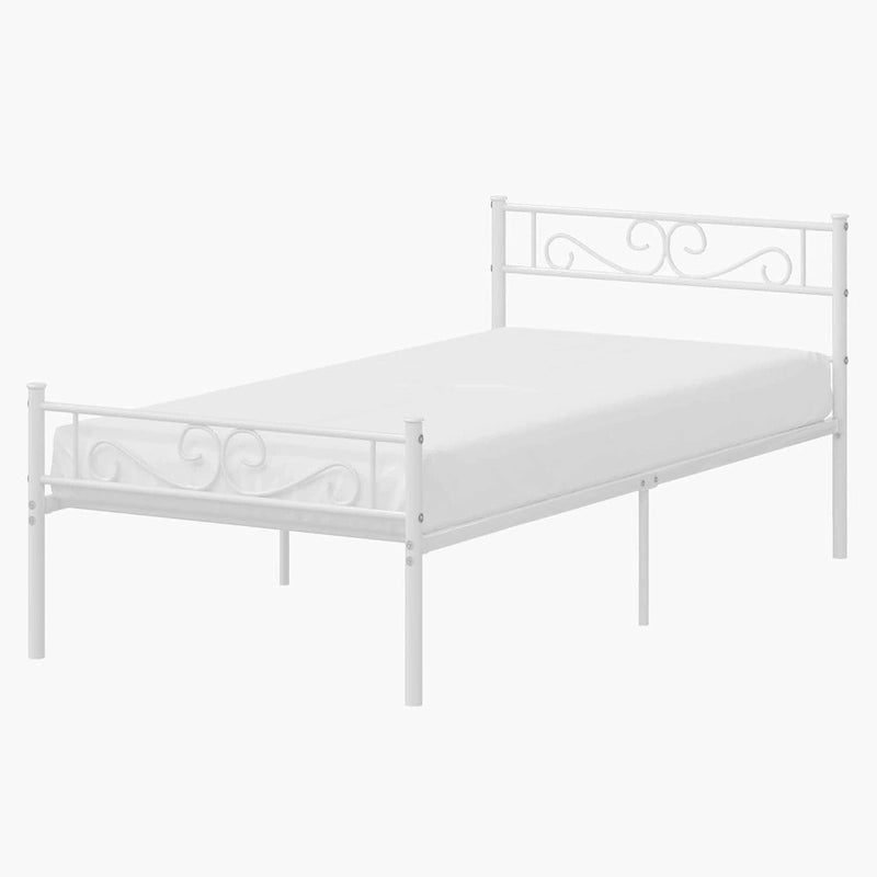 Metal Bed Frame with Headboard and Footboard- Twin/Full/Queen Size Bed
