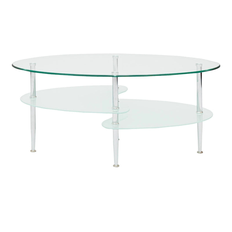 Middlebrook Toston Modern Frosted Glass 38 Coffee Table