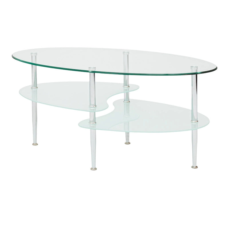 Middlebrook Toston Modern Frosted Glass 38 Coffee Table