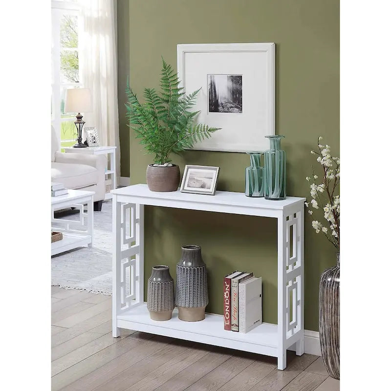 Convenience Concepts Town Square Console Table with Shelf