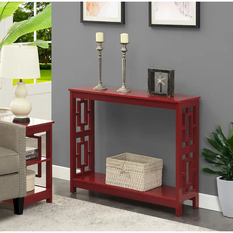 Convenience Concepts Town Square Console Table with Shelf
