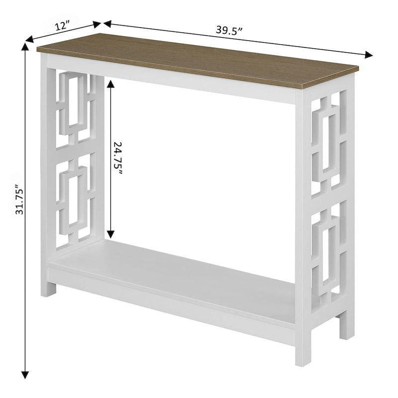 Convenience Concepts Town Square Console Table with Shelf