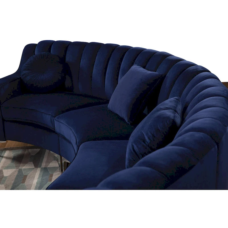 Velvet Sofas & Couches 4 Seats Round shape - 142