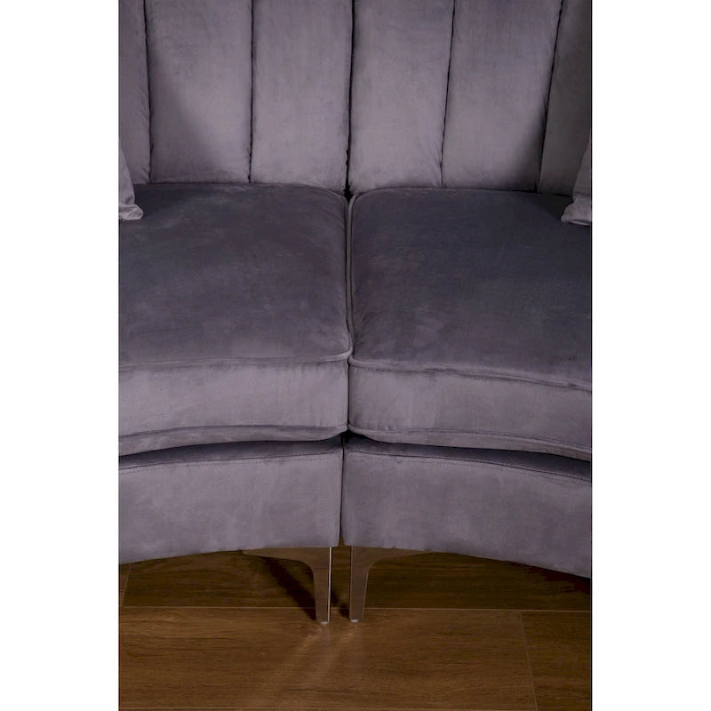 Velvet Sofas & Couches 4 Seats Round shape - 142
