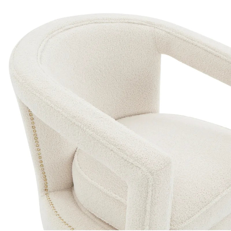 Stark Modern Velvet Swivel Accent Chair