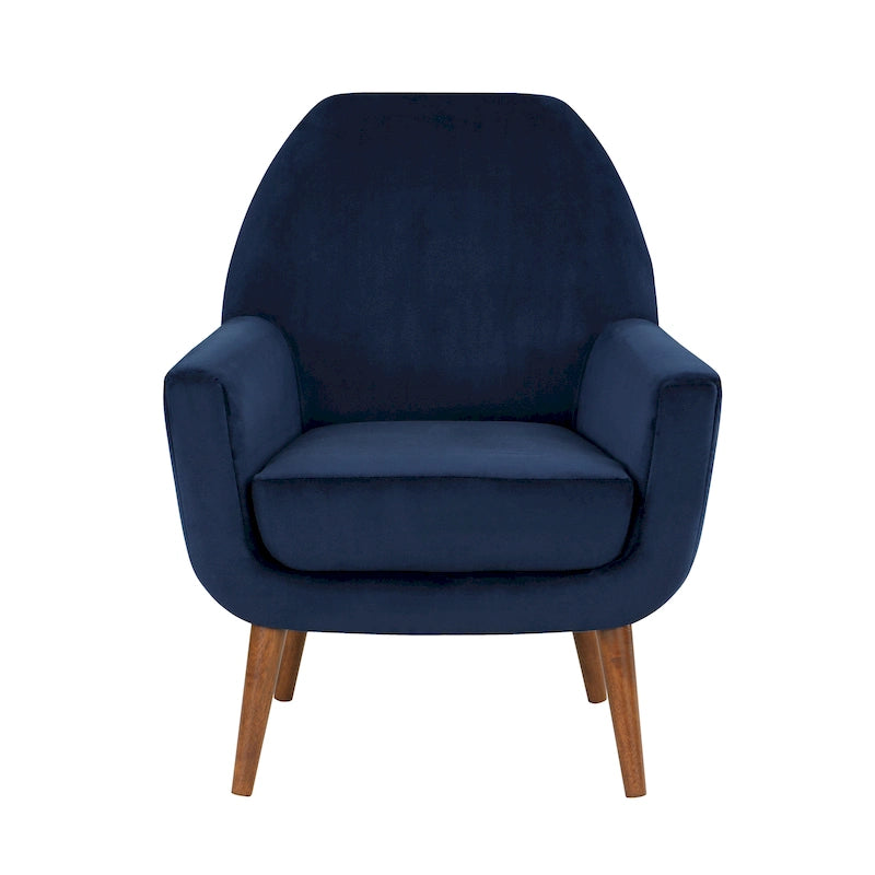 Mid-Century Velvet Arm Chair