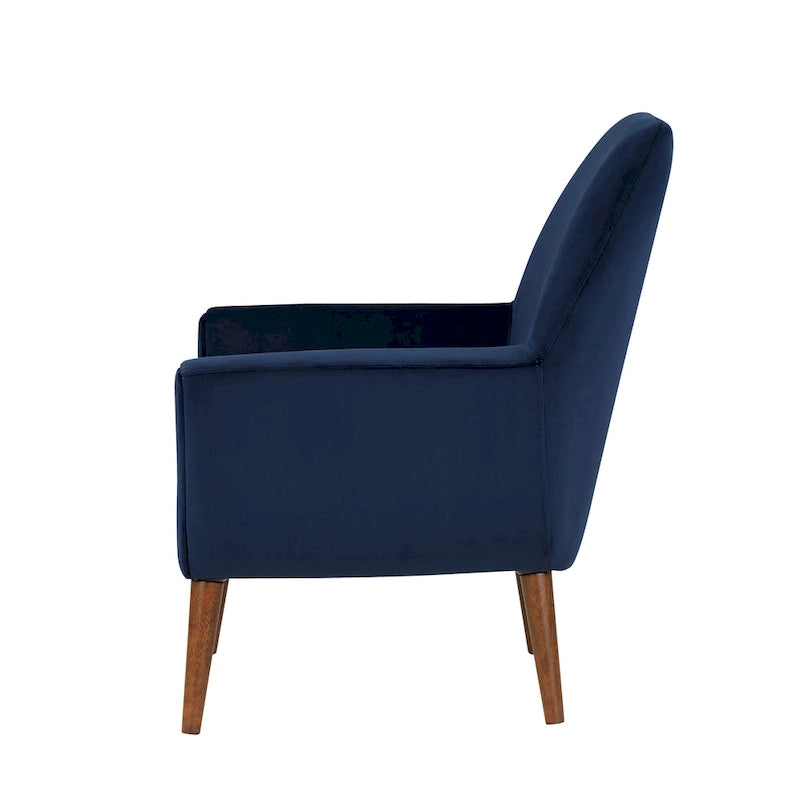 Mid-Century Velvet Arm Chair