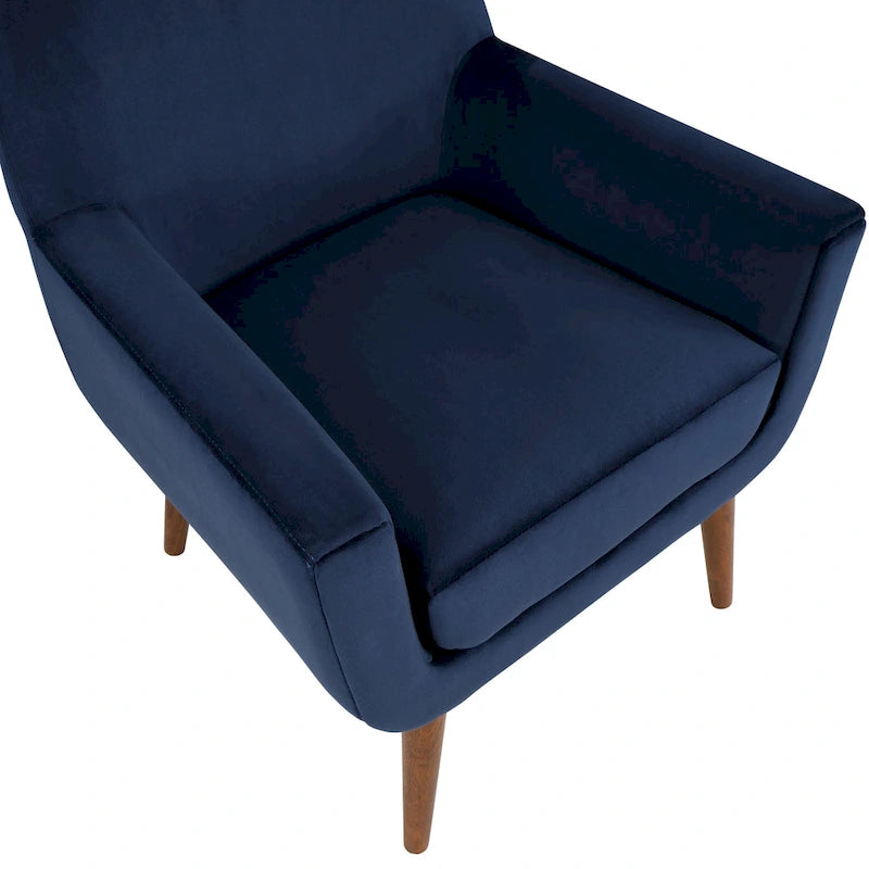 Mid-Century Velvet Arm Chair